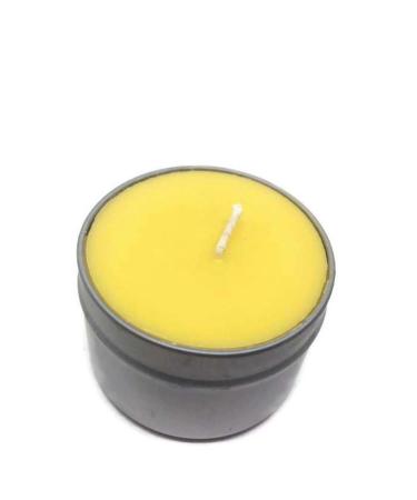 Bear Natural Organics 6" Yellow and Gray Eucalyptus Scented Aromatherapy Candle