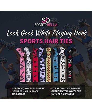 Girls Lacrosse Black Hair Ties Set | No Crease Lacrosse Hair Accessories - Buy Online on GoSupps.com