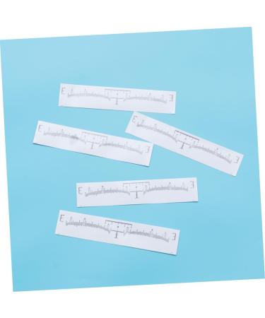Housoutil 120pcs Disposable Eyebrow Ruler Makeup Stickers Tear-off Design Disposable Gauge Tool Mini Calipers - Buy Online on GoSupps.com