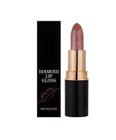 Qkbuza Glitter Lip Gloss | Waterproof Cosmetics Moisturizing Beauty - Glossy Lip Makeup for Women - for Birthday Valentine's Day Bride Ladies Party Wedding Events