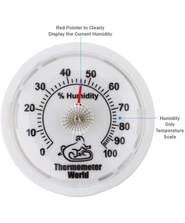 Vivarium Hygrometer to Monitor Humidity in Vivariums and Reptile Tanks - Mini Hygrometer Reptile Accessories For Vivarium - Buy Online on GoSupps.com