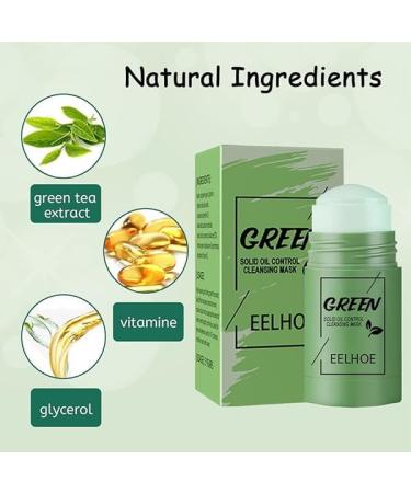 Green Mask Stick | Green Stick Blackhead | Masque l'argile purifiant en forme de stylo | Hydratant | Clarification de l'acn et dissolvant de points noirs pour peau pure en profondeur | Cleansstick - Buy Online on GoSupps.com