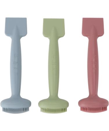 SILICONE FACIAL MUD APPLICATOR BRUSH DUAL HEAD LOTION SPATULA SCOOP FOR FACE CLEANING SKINCARE TOOL - Buy Online on GoSupps.com