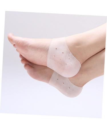 Ipetboom Heel Protective Sleeve 6 Pairs Clear Jel Silicone Gel Silicone Ankle Cover Gel Foot Socks Gel Ankle Protectors Shoe Mats Shoe Pads Ankle Socks Insole Heel White Heel Socks - Buy Online on GoSupps.com