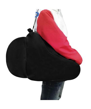 GREUS Ice Skate Bag Skate Storage Bag Inline Skating Shoulder Bag Sports Skate Carrier Carry Bag Backpack Shoes Pouch Organizer for Kids Adult Adult size - 23.6 x 9.4 x 14.5