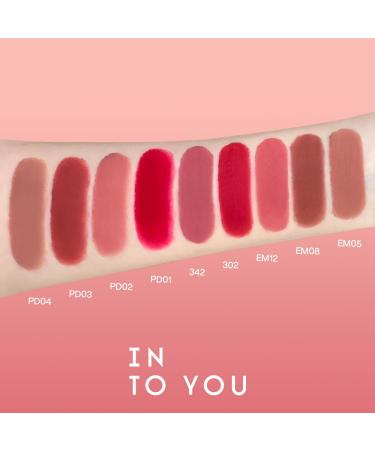 Buy INTO YOU Matte Liquid Lipstick - Long Lasting Waterproof Nude Lipstick with Brush | Lightweight No Transfer High Pigment (C-EM05-Sunset Nude) - International Shipping Available - Buy Online on GoSupps.com