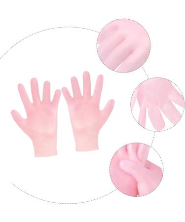 minkissy 1 Pair Whitening Moisturizing Gloves Pink Cotton Gloves Waterproof Gloves Moisturizing Gloves for Cracked Hand Holly Headband Dry Rough Skin Glove Sun Protection Sebs - Buy Online on GoSupps.com