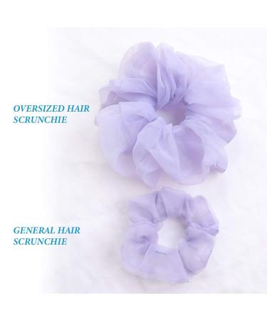 12 Pack Oversized Organza Hair Scrunchies for Women and Girls - Soft Hair Bands and Ties for Ponytail - Hair Accessories - Buy Online on GoSupps.com