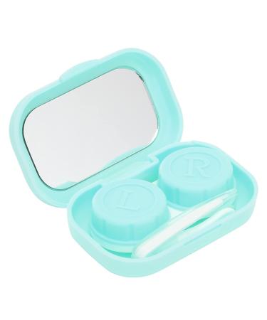 Contact lens containers practically to use water and dust poet contact lens tank for work at home when traveling and outdoors (green)