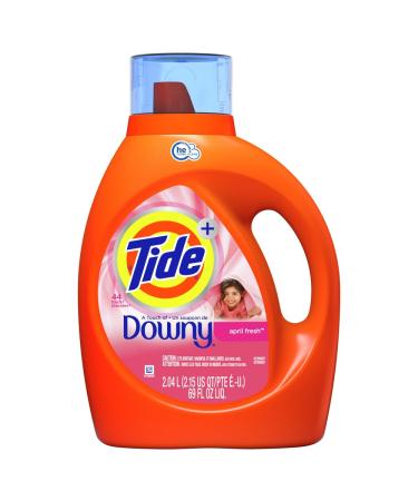 Tide plus Downy Liquid Laundry Detergent April Fresh 69 fl oz 44 loads HE Compatible