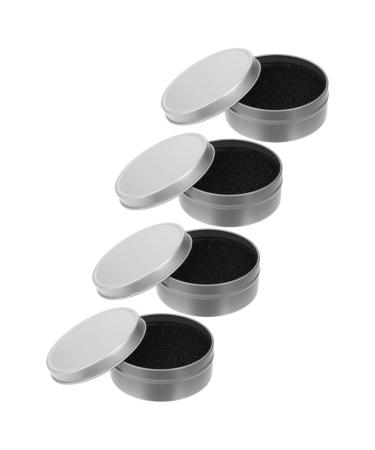 FRCOLOR 4sets Box Makeup Sponge Tools Blush Color Removal Quick Cleaner Sponge Make up for Face Brush Cleaning Mat Color Cleaner Makeup Brush Activated Carbon Sponge The Lazy