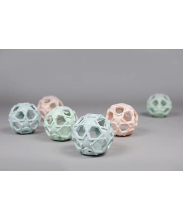 HEVEA Upcycled 2-in-1 Baby Glass Bottle | Eco-Friendly BPA-Free with Natural Rubber Star Ball (Light Blue) - Buy Online on GoSupps.com