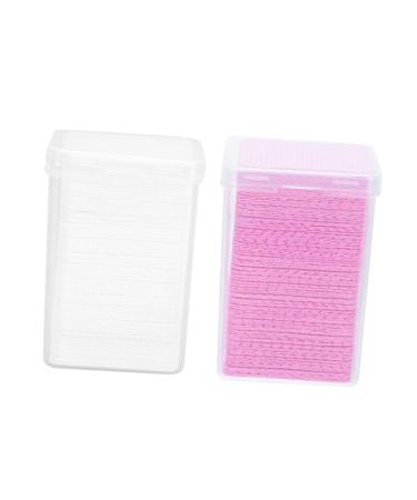 Ipetboom Ipetboom 2 Boxes of Eyelash Cleaning Pads Eyelash Extension Glue Nail Polish Remover Wipes Cleaning Wipes Eyelash Extension Glue Cleaner Eyelash Remover for Extensions Eyelash Glue Cotton