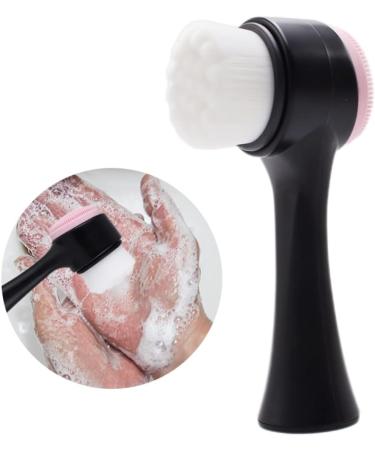 Face Scrubber Manual Face Wash Brush Silicone Facial Cleansing Brush 2 in 1 Face Cleansing Brush for Deep Cleaning Exfoliating - Buy Online on GoSupps.com