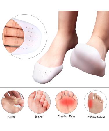 EQLEF Silicone Gel Toe Caps - Breathable Toe Protector for Ballet Pointe Shoes - 2 Pairs - Buy Online on GoSupps.com