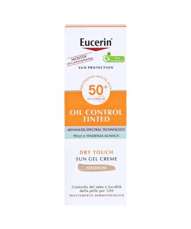 Eucerin Sun Oil Control Tinted Face Gel-Cream SPF50+ | Medium - Best UV Protection for Oily Skin | Buy Online Internationally - Buy Online on GoSupps.com