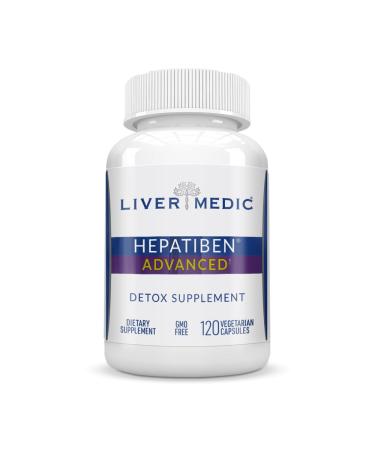 Hepatiben Liver Detox Cleanse All Natural Supplement with Milk Thistle Silybin NAC Choline MSM Turmeric Berberine Glutathione Alpha Lipoic Acid Vegan NonGMO 120 Capsules 1500mg 1 Count (Pack of 120)