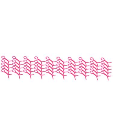 OHPHCALL 50 Pcs Perm Tools Perm Rods Perm Rod for Styling Spiral Curls Styling Kit Hair Curling Tools Spiral Curl Rods Spiral Hair Curlers Hair Curler for Short Hair Rollers Hair Curlers 15.00X0.60X0.60CMx5pcs Rosyx5pcs