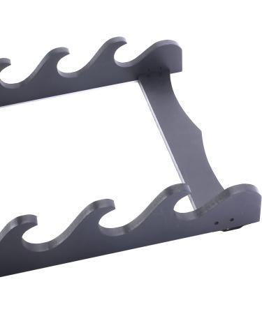 8-Tier Black Sword Holder Wall Display Rack for Samurai Katana Wakizashi Swords - Buy Online on GoSupps.com