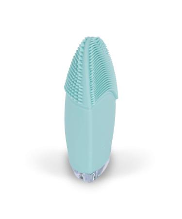 Silicone Facial Cleaning Brush - Rejuvenating Wave Massager for All Skin Types | Vibration Technology | Blue - Buy Online on GoSupps.com