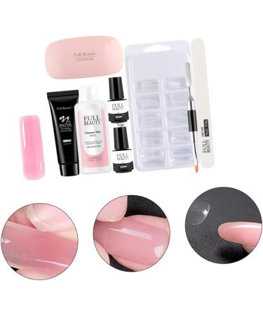 Healeved 1 Set Pieces Manicure Tools Set Nail Art Gel Nail Decorating Kit Professional Nail Kit Nail Decor Kit Manicure Lamp Nail Supplies Kit Nail Extension Tips Mini Nail Set Plastic - Buy Online on GoSupps.com