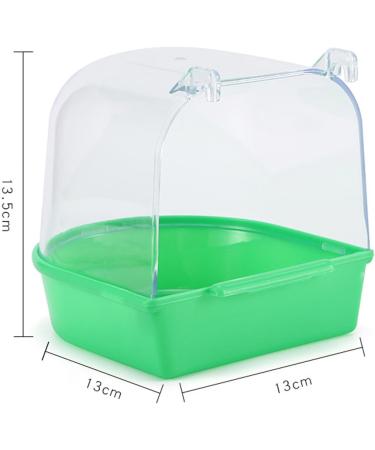 Colcolo Pet Bird Bath Box Parrot Bathing Tub Water Bowl Cage Accessories for Lovebirds Budgie - Buy Online on GoSupps.com