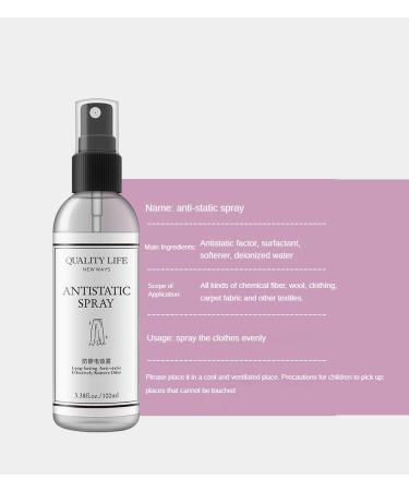 Static Shield Spray (2 Bottles) - Reduce Static in Clothes & Hair Anti-Frizz & Flat Crease Solution - Buy Online on GoSupps.com