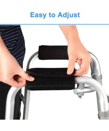 2pcs Grips Padded Hand Covers Adjustable for Folding Rolling Wheelchair Handle Senior Elderly Grippers - Buy Online on GoSupps.com