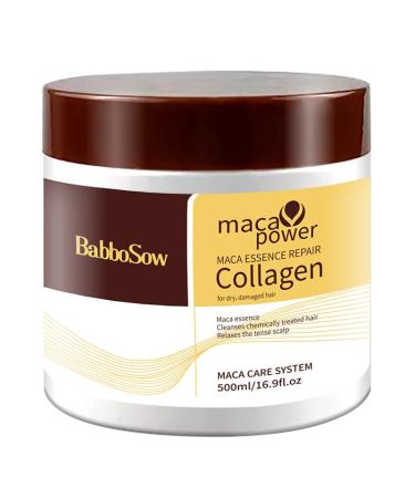 Collagen Hair Mask, Smoothing Balm, Hair Oil, Argan Hair Mask, Repair Dry Damaged Hair - 500ml (3)