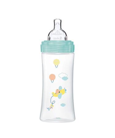 Dodie Sensation+ Anti-Colic Bottle Green Air 330 ml Flat Teat Flow 3
