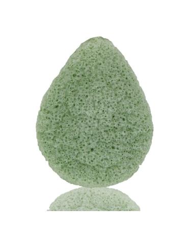 Green Tea Soft Exfoliating Sponge-Made from Konjac Plant- Detoxifies Firming Smoothing Skin-100% Vegan Friendly 1000.0 Count