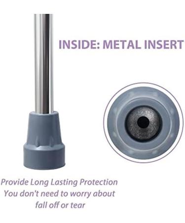 cogae 3/4Inch Heavy Duty Non-Slip Rubber Cane Tips Replacement Cane Foot Caps Crutch Pads 6 PCS - Buy Online on GoSupps.com