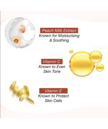 LAME Peach Milk Light Weight Moisturizer 200Ml Lotion For Soft Glowing Skin With Vitamin C E & Peach Milk Extract 12Hr Moisture Lock Non-Oily Non-Sticky Face Cream (Pack Of 2) - Buy Online on GoSupps.com