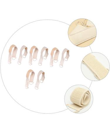 10pcs Exfoliating Bath Towels & Loofahs - Back Scrubber Set - Beige Shower Accessories - Buy Online on GoSupps.com