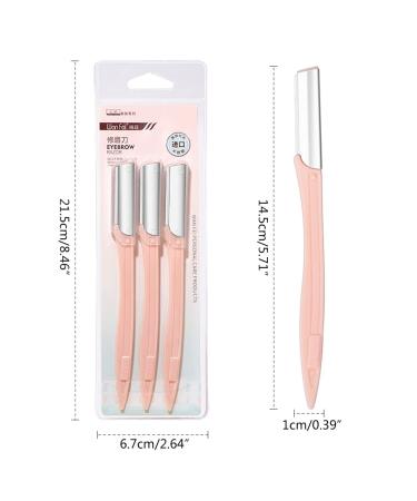3-Piece Eyebrow Razor Set - Dermaplaner Hair Remover & Trimmer for Women & Men | Perfect Eyebrow Shaping Tool - Buy Online on GoSupps.com