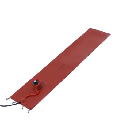 Drum Heater 9.84 X 44.88 Inch 1200W 50L Oil Drum Silicone Heating Pad with Elastomer Springs Thermostat for Tanks (EU Plug 220V)