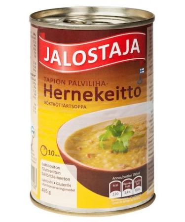 Jalostaja JALOSTAJA Canned Pea Soup with Cooked Meat Palvi 435g Finland (Pack of 3)