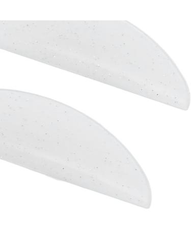 Silicone Eyelash Perming Curler Pads Sparkle Clear White Soft Lash Lift Rods for Home Professional Use with Storage Box (M) - Buy Online on GoSupps.com
