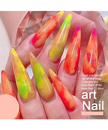 Arte Clavo 15ml Neon Yellow Orange Gel Nail Polish Set - Pack of 5 Popular Colors - Soak Off UV LED Manicure Varnish - Buy Online on GoSupps.com