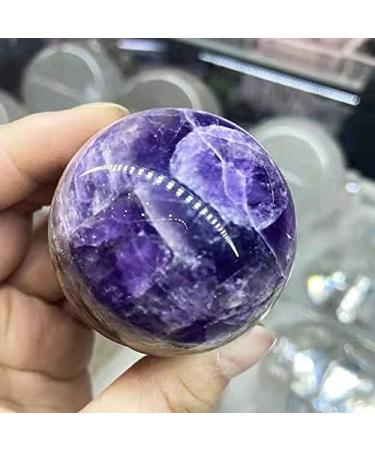 Natural Crystal Rough 1pc 65mm-70mm Natural Crystal Amethyst Spheres Quartz Ball for Decoration Stone Mineral Specimen - Buy Online on GoSupps.com