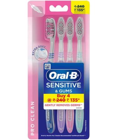 Buy Oral-B Soft Sensitive Whitening Toothbrush (4 Pack) - Get 2 Free | International Shipping Available - Buy Online on GoSupps.com