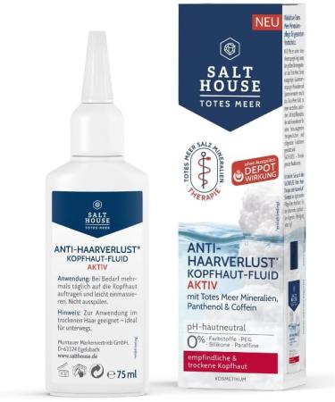 Salthouse Totes Meer Therapie Active Scalp Fluid with Caffeine and Urea for Hereditary Hair Loss 75ml - Buy Online on GoSupps.com