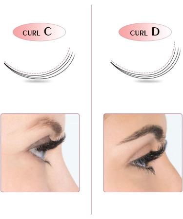3D-D-0.10-13mm Pre Made Fan Eyelash Extensions - Short Stem Russian Volume Lashes 0.07/0.10 - 13mm - Buy Online on GoSupps.com