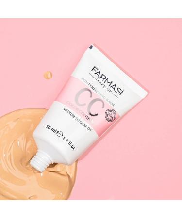 Farmasi CC Color Control Cream SPF 25+ 1.7 fl. oz - Natural Finish Multimineral Formula for All Skin Types (Medium to Dark) - Buy Online on GoSupps.com