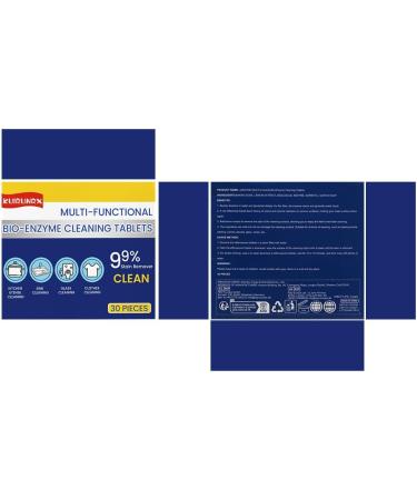 KUIRUNRX Multifunctional Cleaning Tablets Organic Multifunctional Cleaning Tablets For Kitchen Cleaning Removing Rust and Stains (30 Pieces) - Buy Online on GoSupps.com