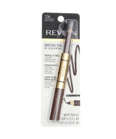 Revlon Colorstay Brow Fantasy Gel Pencil Dark Brown 0.04 Oz | Long-lasting Eyebrow Makeup for Perfect Brows Fast International Shipping - Buy Online on GoSupps.com