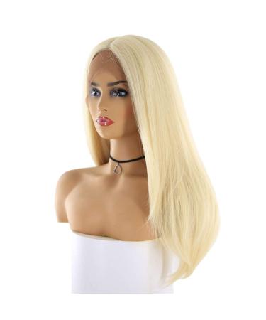 SHIYID Blonde Synthetic Wigs for Women | Long Straight Lace Front Hairpiece - Trendy Cosplay Style - Buy Online on GoSupps.com