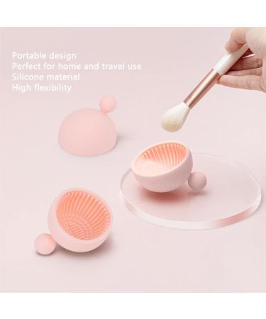 Wnvivi Makeup Brush Cleaning Bowl | Silicone Cosmetic Brush Cleaner Scrubber | Portable Tool for Brushes & Sponges | International Shipping Available - Buy Online on GoSupps.com