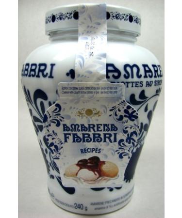 Amarena Fabbri Wild Cherries in Syrup 600gr Crock by Fabbri Foods
