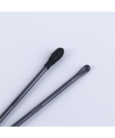 Vctitil Disposable Cotton Swabs - Double-Headed Ear Spoons & Nail Art Sticks - Black Cotton Pads for Ear Cleaning & Beauty Care - International Shipping Available - Buy Online on GoSupps.com
